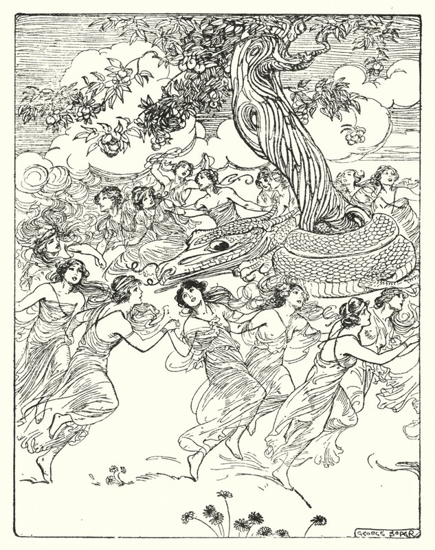 Perseus: "Dancing hand in hand around the charmed tree" by George Soper