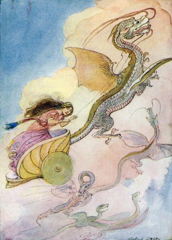 Medeia called her dragon chariot by George Soper
