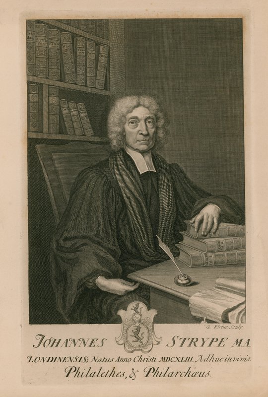 Johannes Strype MA, Philalethes und Philarchaeus by George Vertue