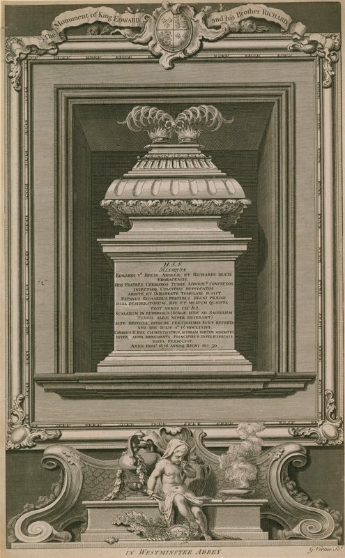 The Princes in the Tower Monument by George Vertue