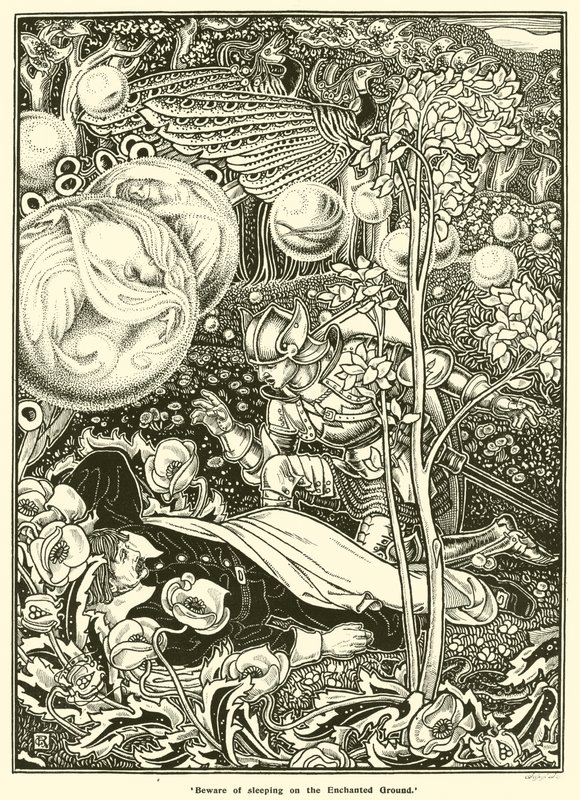 Beware of Sleeping on the Enchanted Ground by George Woolliscroft Rhead