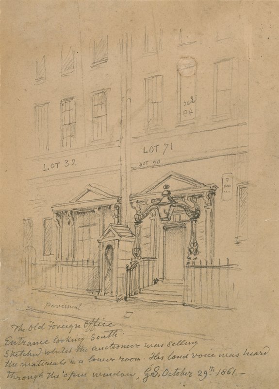 The Old Foreign Office, Downing Street by George the Elder Scharf