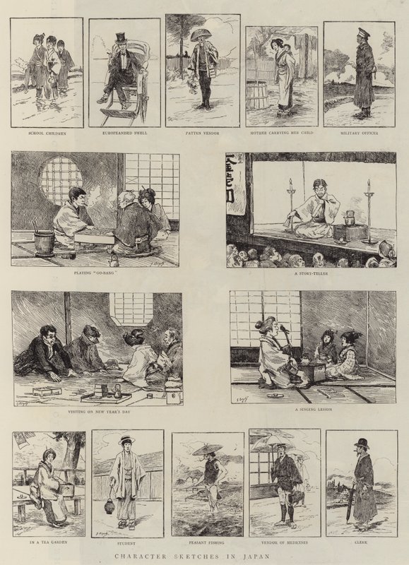 Character Sketches in Japan by Georges Ferdinand Bigot