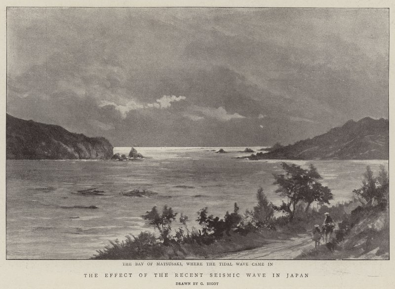 The Effect of the Recent Seismic Wave in Japan by Georges Ferdinand Bigot