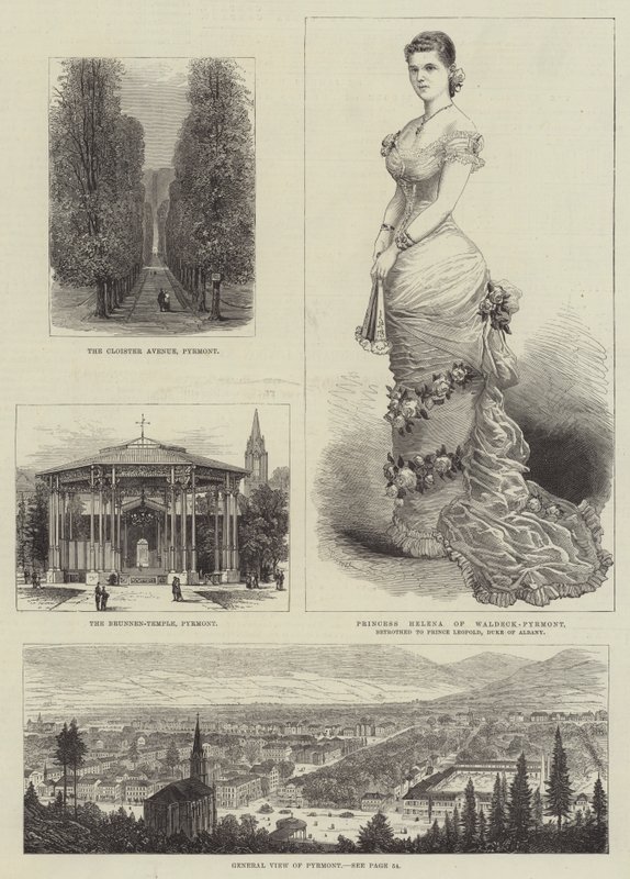 Sketches in Pyrmont by Georges Labadie Pilotell