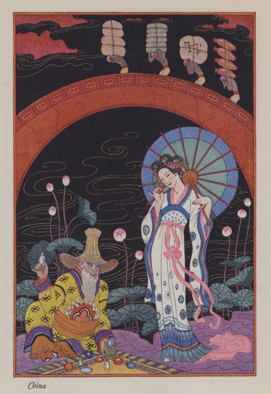 The Romance of Perfume: China by Georges (after) Barbier
