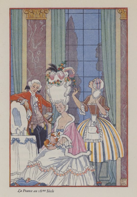 The Romance of Perfume: La France au 18me Siecle by Georges (after) Barbier