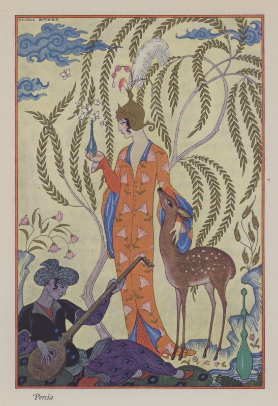 The Romance of Perfume: Persia by Georges (after) Barbier
