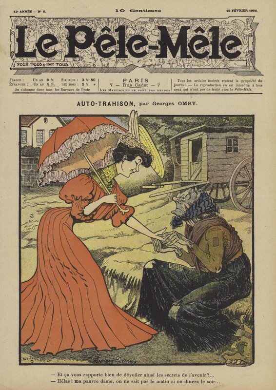 Self-Betrayal (Illustration for Le Pele-Mele, 1906) by Georges Antonin Henri Mory