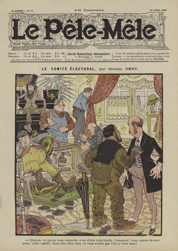 The Electoral Committee (Illustration for Le Pele-Mele, 1906) by Georges Antonin Henri Mory