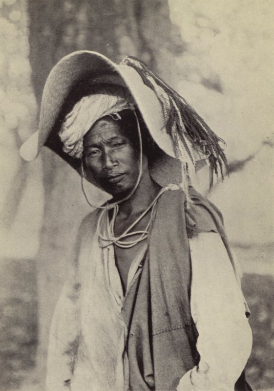 Burma: A Shan trader in his hot-weather hat by Georges Bertin Scott