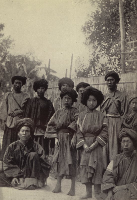 Burma: A Group of Lihsaw Men and Women by Georges Bertin Scott