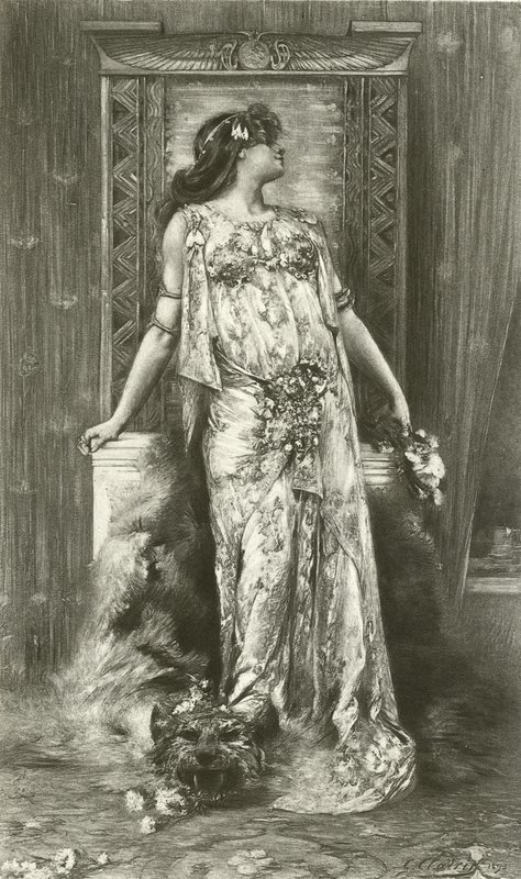 Sarah Bernhardt as Cleopatra by Georges Clairin