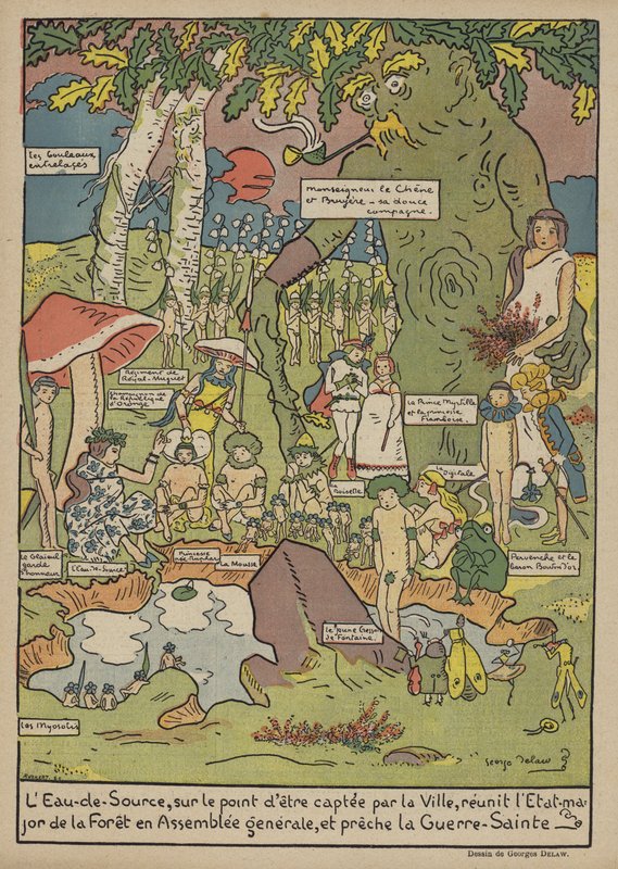 Illustration for Le Rire by Georges Delaw