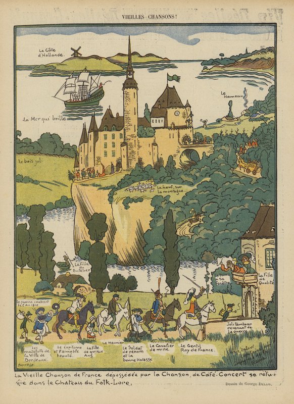 Illustration for Le Rire by Georges Delaw