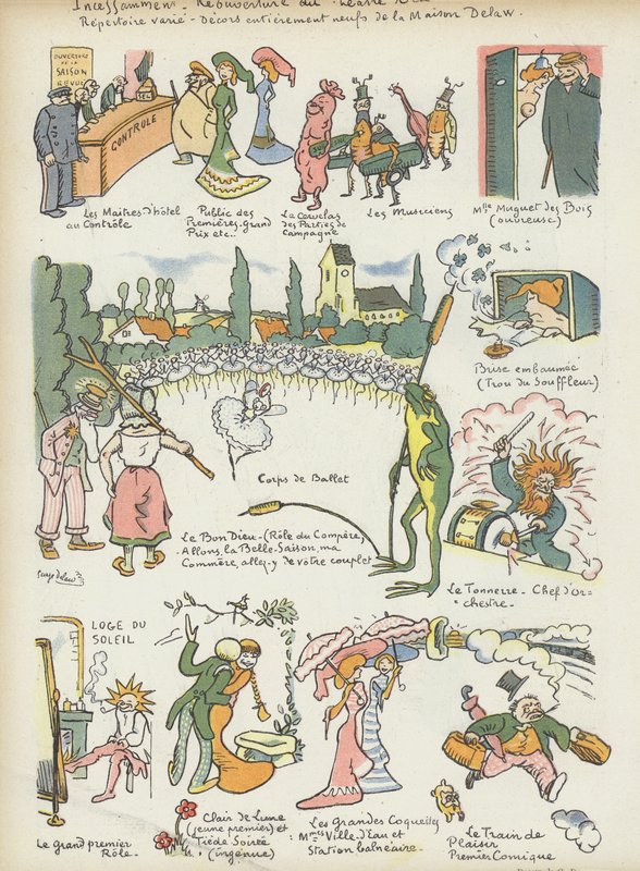 Illustration for Le Rire by Georges Delaw