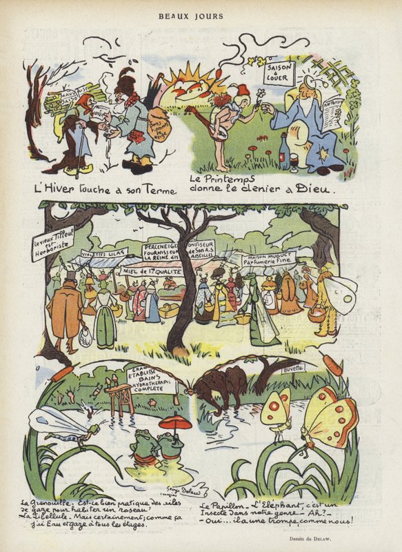 Illustration for Le Rire by Georges Delaw