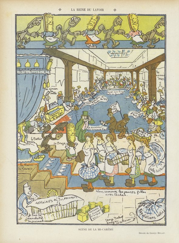 Illustration for Le Rire by Georges Delaw