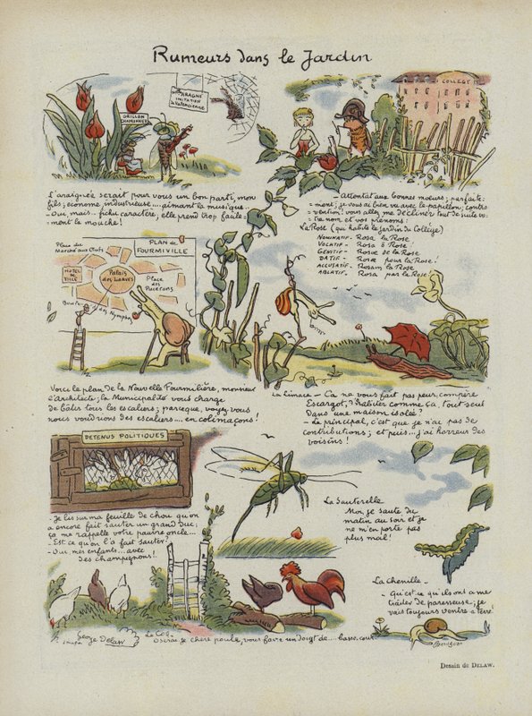 Illustration for Le Rire by Georges Delaw