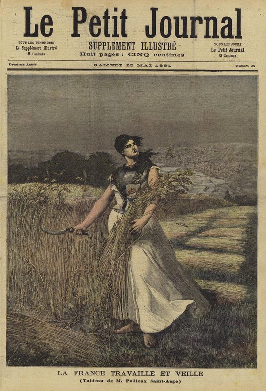 Cover of Le Petit Journal, 23 May 1891 by Georges Louis Poilleux Saint Ange