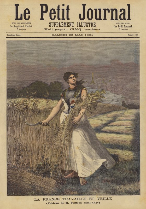 France Works and Keeps Watch by Georges Louis Poilleux Saint Ange