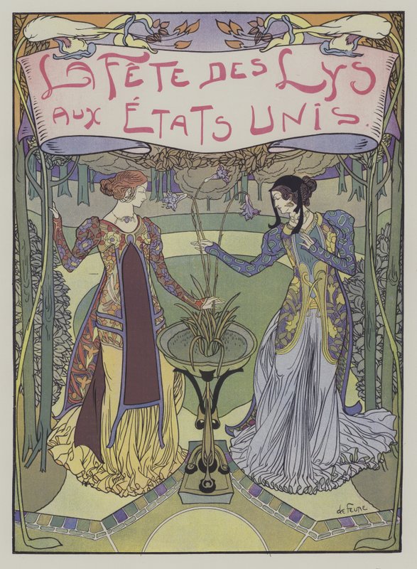 Festival of Lilies in the United States by Georges de Feure