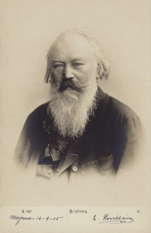 Johannes Brahms, German Composer and Pianist (1833-1897) by German Photographer