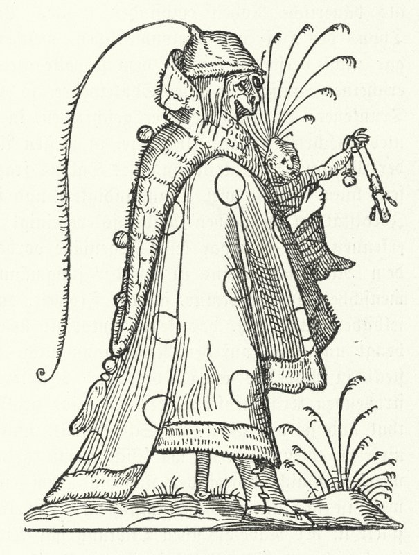 A character from the book Les Songes drolatiques de Pantagruel (The Comical Dreams of Pantagruel) by Richard Breton by German School