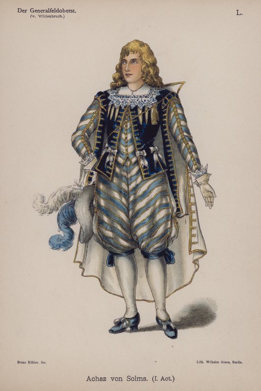 Achaz von Solms, from Der Generalfeldoberst by Ernst von Wildenbruch by German School