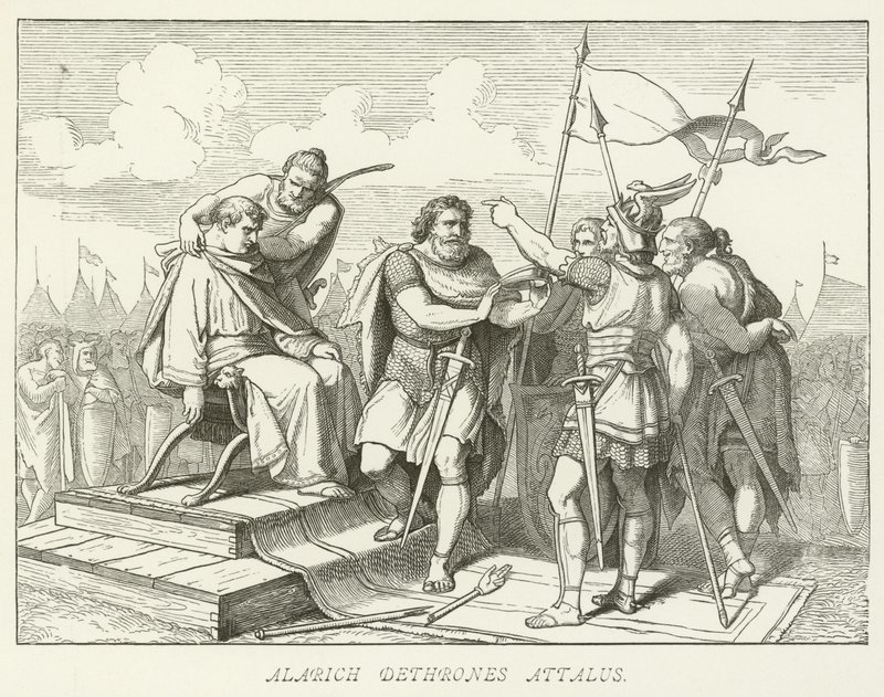 Alaric dethrones Attalus by German School
