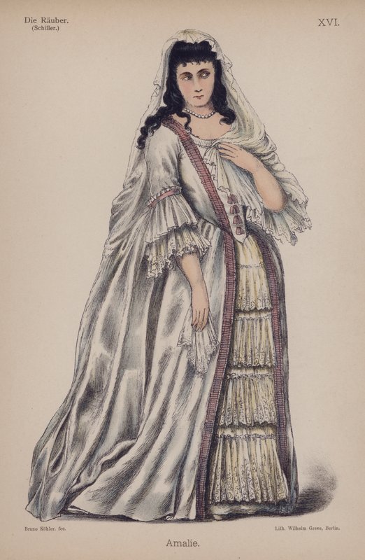 Amalie, from Die Rauber (The Robbers) by Friedrich Schiller by German School