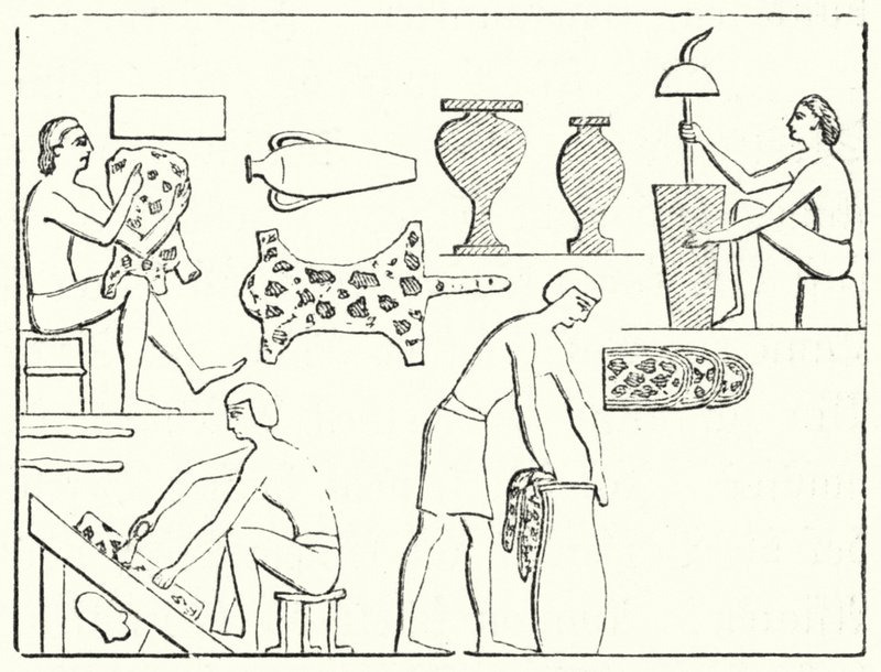 Ancient Egyptian Tanners by German School