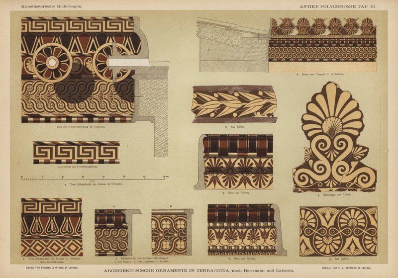 Architectural ornamentation in terracotta by German School