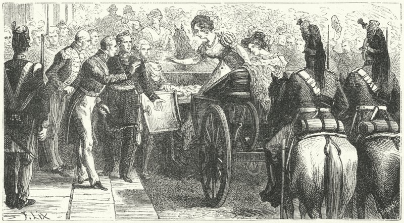 Arrival of Queen Caroline in London by German School