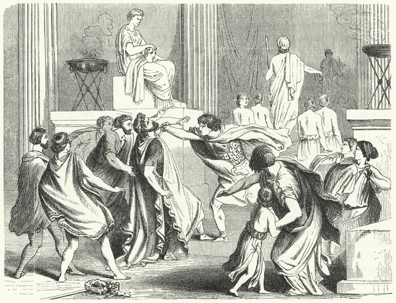 Assassination of Philip II of Macedon, 336 BC by German School