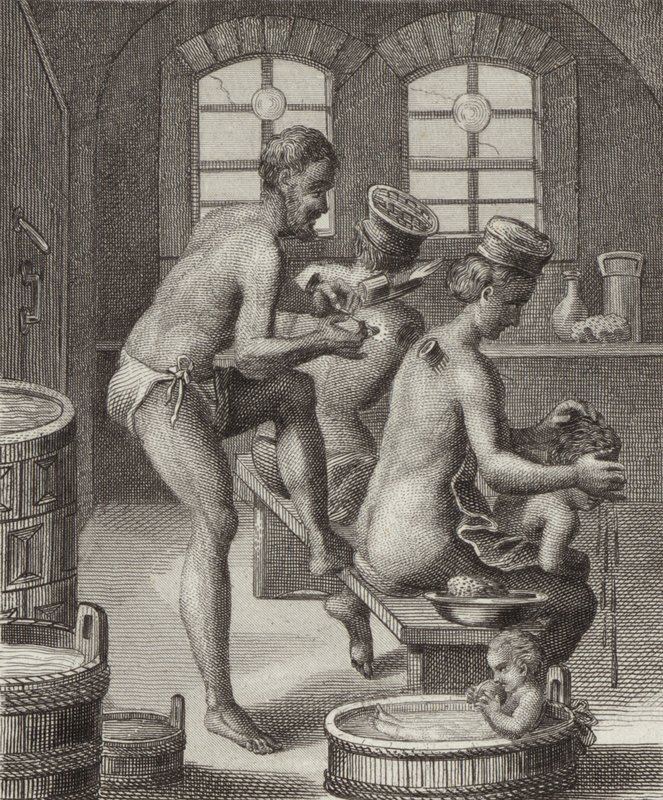 Bathhouse proprietor by German School