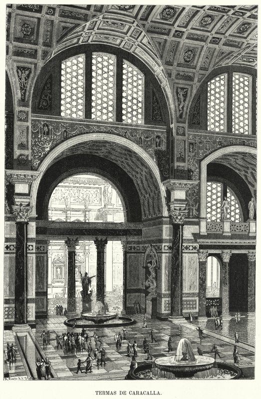 Baths of Caracalla, Rome by German School