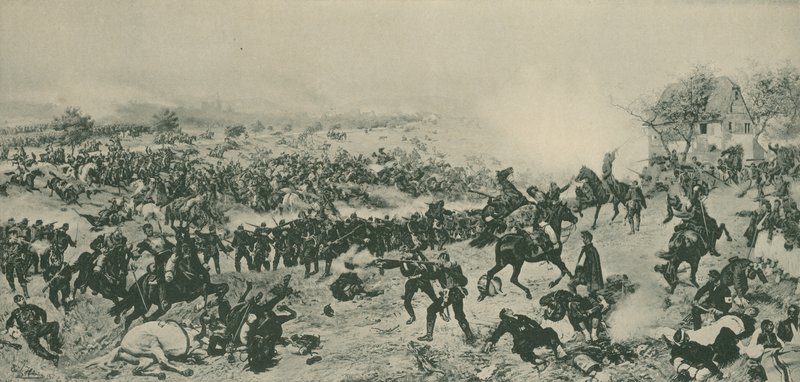 Battle of Worth, Franco-Prussian War, 6 August 1870 by German School