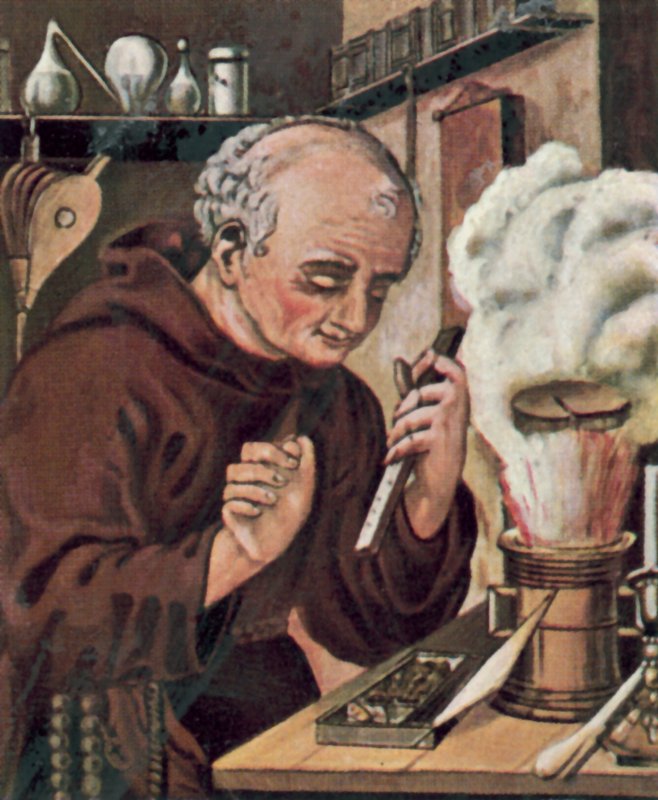 Berthold Schwarz, German Alchemist by German School