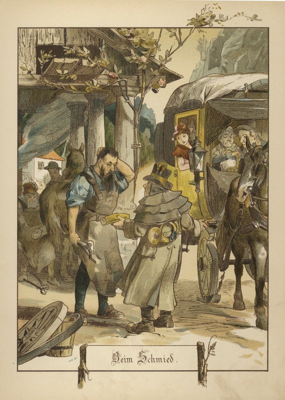 Blacksmith by German School