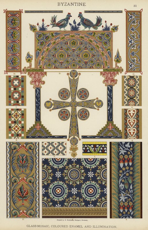 Byzantine, Glass-Mosaic, Coloured Enamel and Illumination by German School