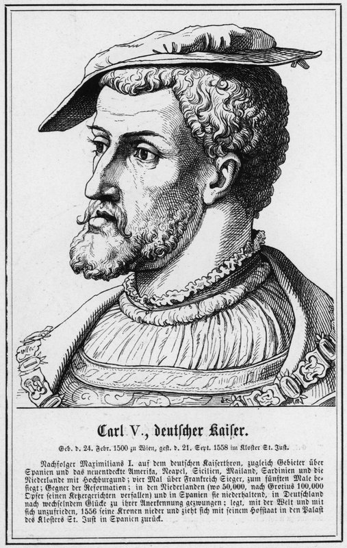 Charles V, Holy Roman Emperor by German School