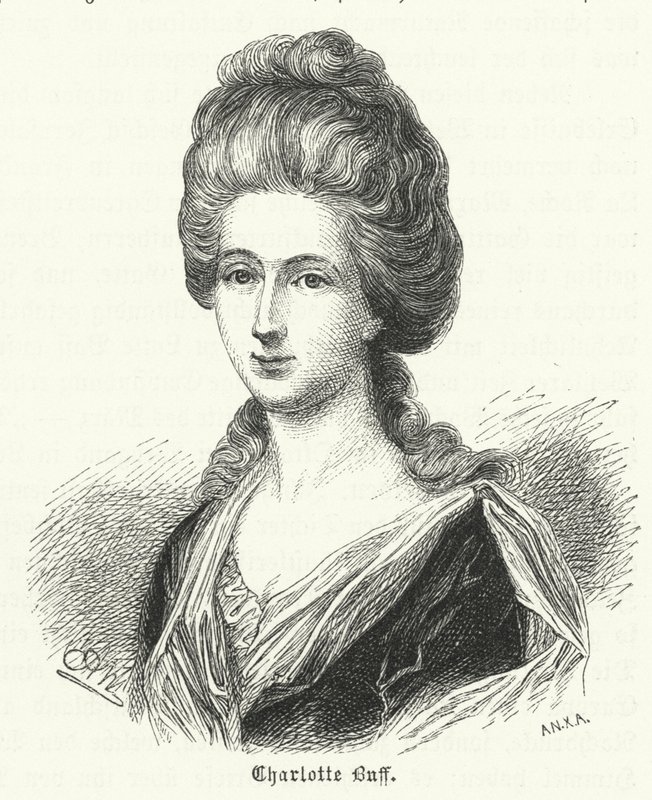 Charlotte Buff, Youthful Acquaintance and Subject of the Love of Johann Wolfgang Goethe by German School