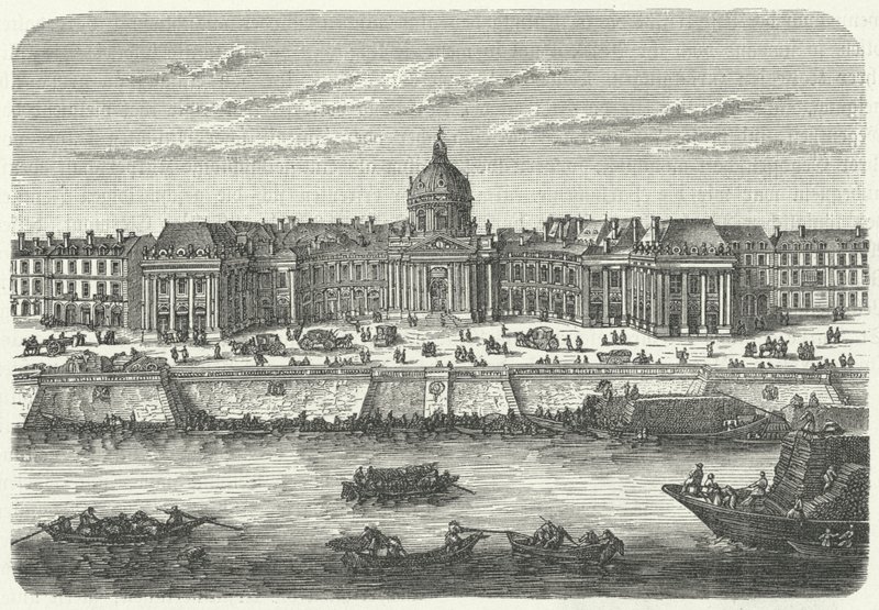 College des Quatre Nations, Paris (engraving) by German School