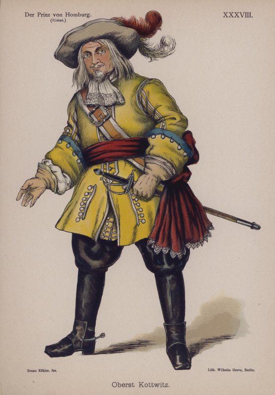 Colonel Kottwitz, from Der Prinz von Homburg (The Prince of Homburg) by Heinrich von Kleist by German School