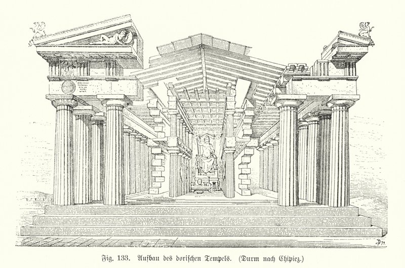 Construction of an Ancient Greek Doric Temple by German School