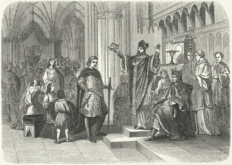 Coronation of Henry the Young King by Roger, Archbishop of York by German School