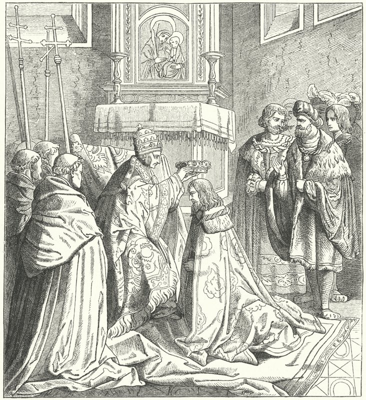 Coronation of the Holy Roman Emperor Frederick III by German School