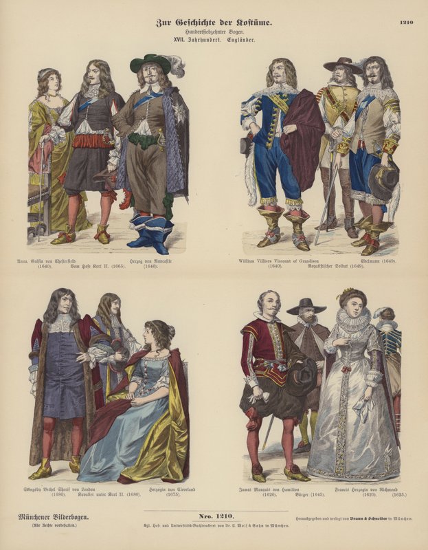 Costumes of English Nobility by German School