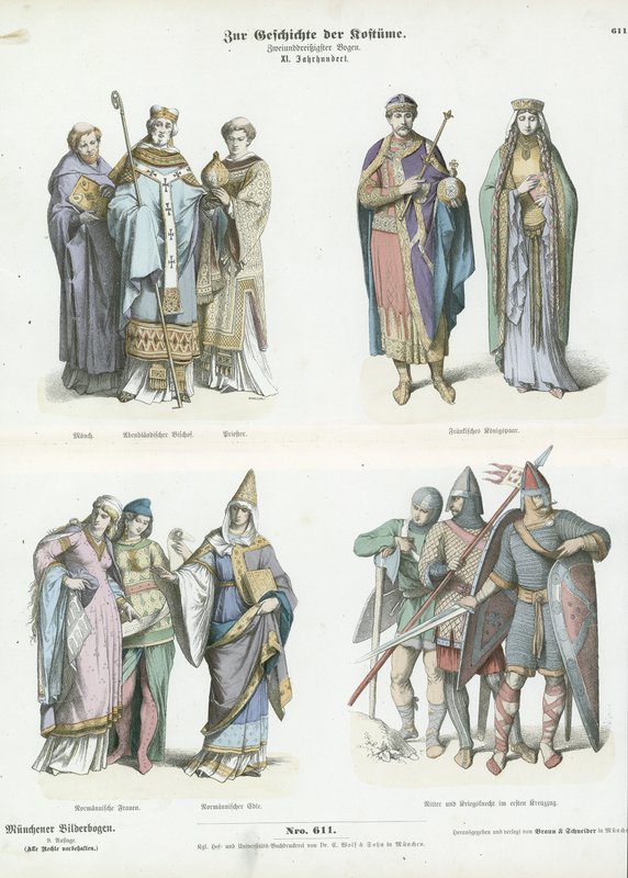 Costumes of the 11th Century by German School